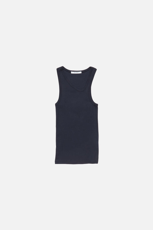 Acne Studios Asymmetrical Tank Top - Mid blue