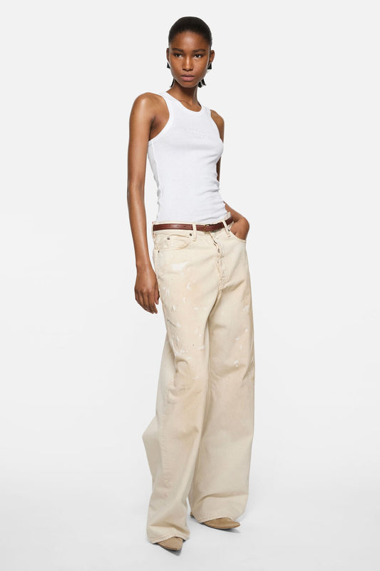 Acne Studios Tank top with logo - White
