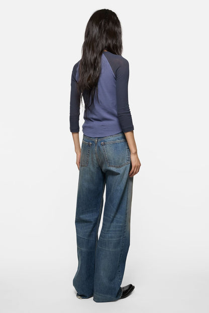 Acne Studios Jersey t-shirt with logo - Denim Blue