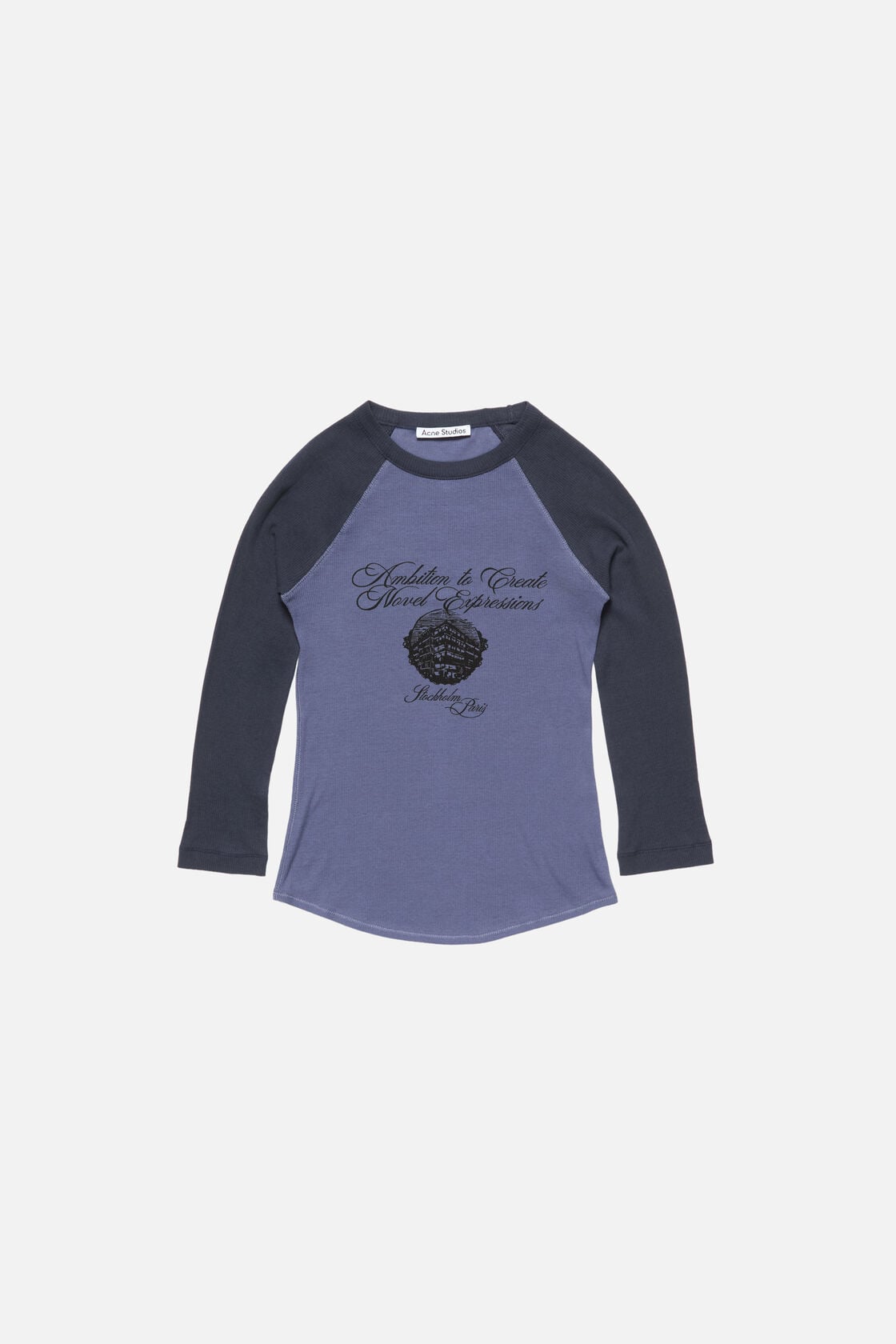 Acne Studios Jersey t-shirt with logo - Denim Blue