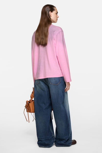 Acne Studios Sprayed 1996 logo t-shirt - Cotton candy pink