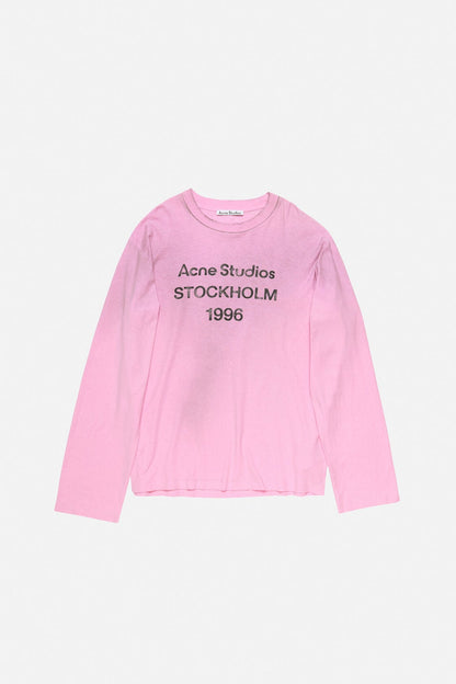 Acne Studios Sprayed 1996 logo t-shirt - Cotton candy pink