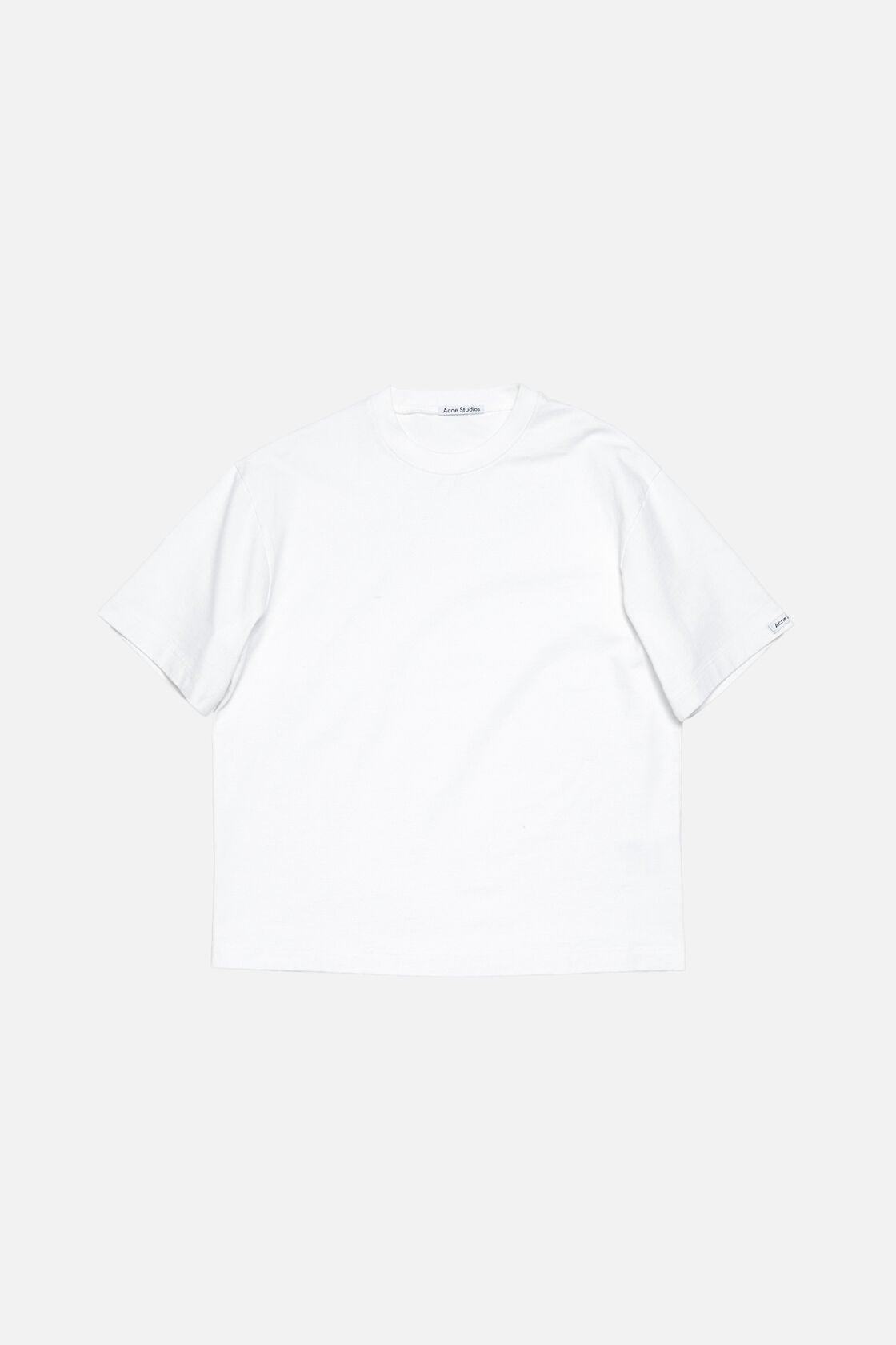 Acne Studios Satin logo t-shirt - relaxed - Optic White