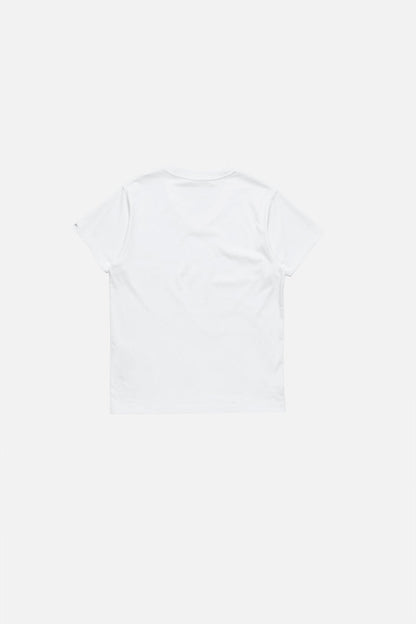 Acne Studios Satin label v-neck t-shirt - Optic White