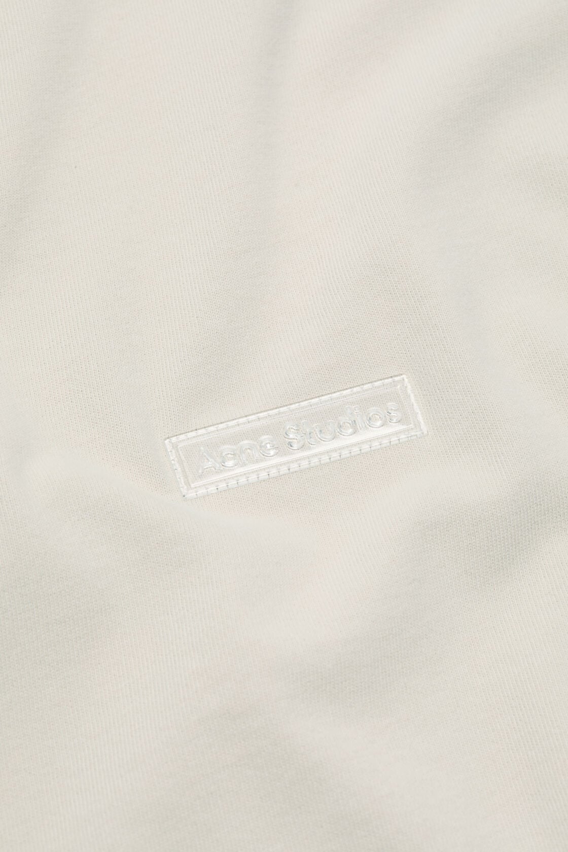 Acne Studios Rubber logo t-shirt - Light taupe
