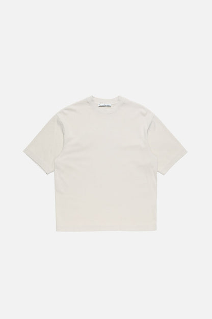 Acne Studios Rubber logo t-shirt - Light taupe