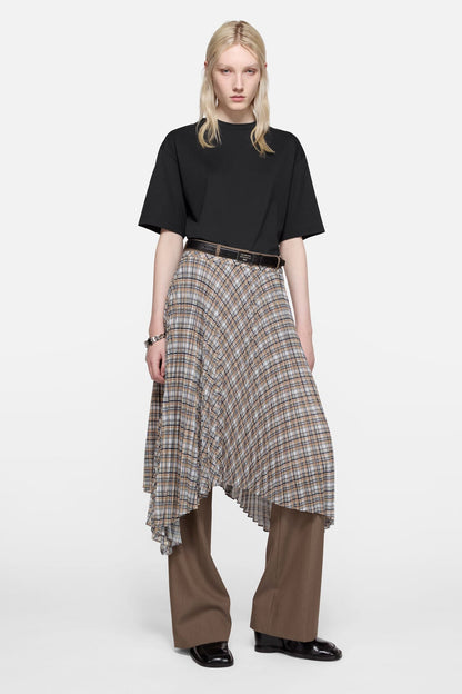 Acne Studios Satin logo t-shirt - relaxed - Black