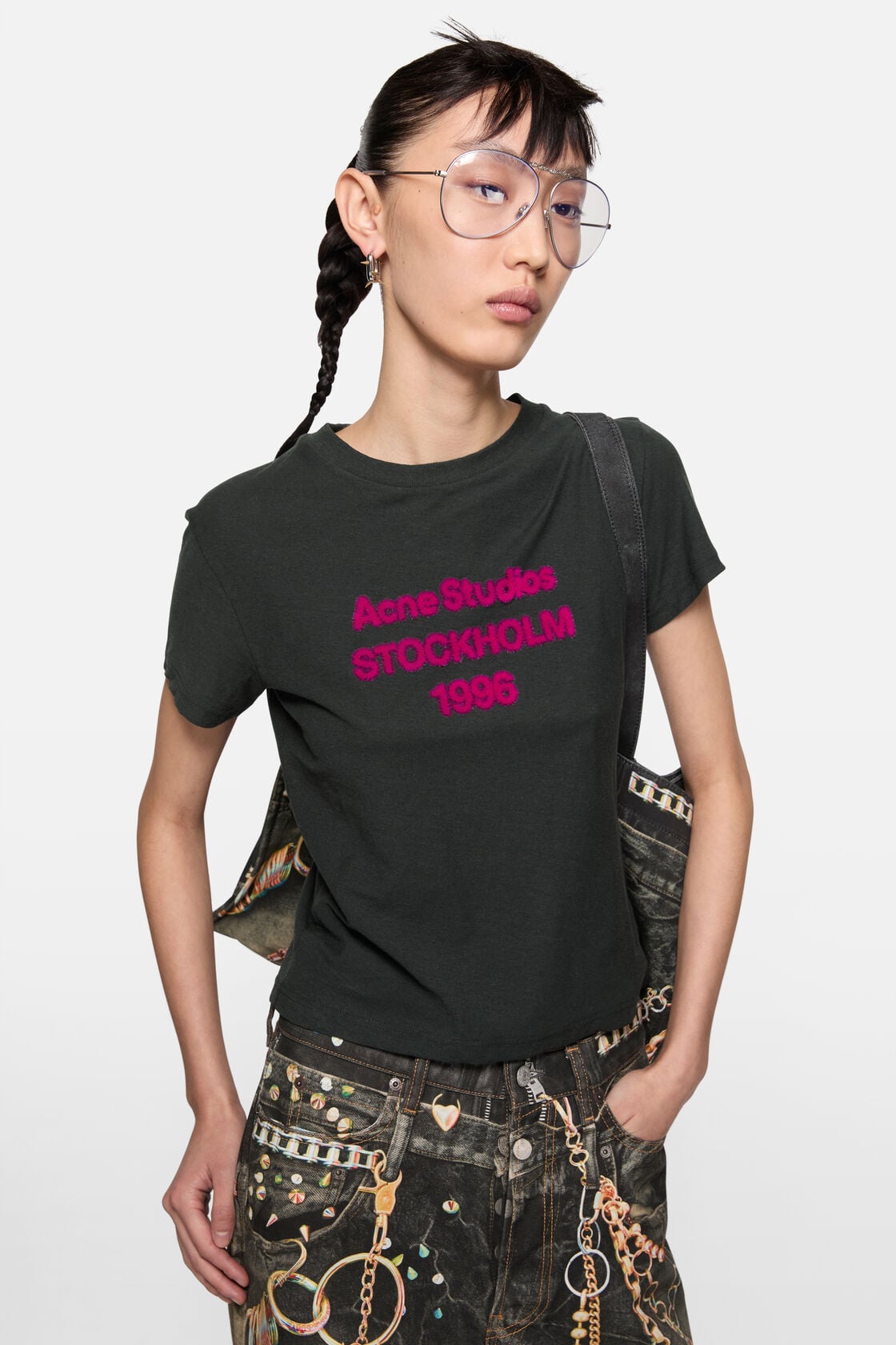 Acne Studios 1996 logo t-shirt - Black