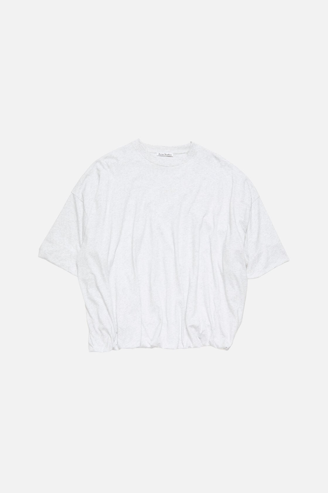 Acne Studios Gathered logo t-shirt - Grey Melange