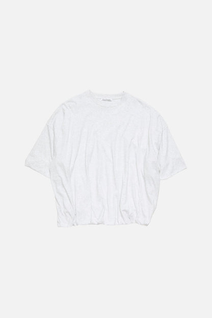 Acne Studios Gathered logo t-shirt - Grey Melange