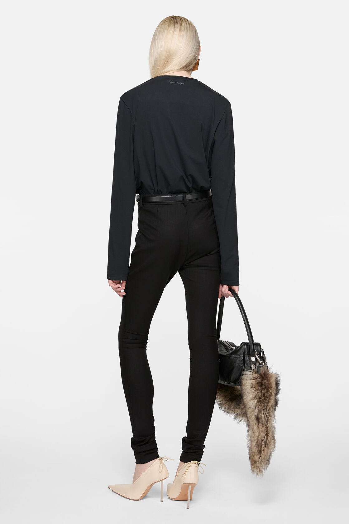 Acne Studios Long sleeve t-shirt - regular fit - Black