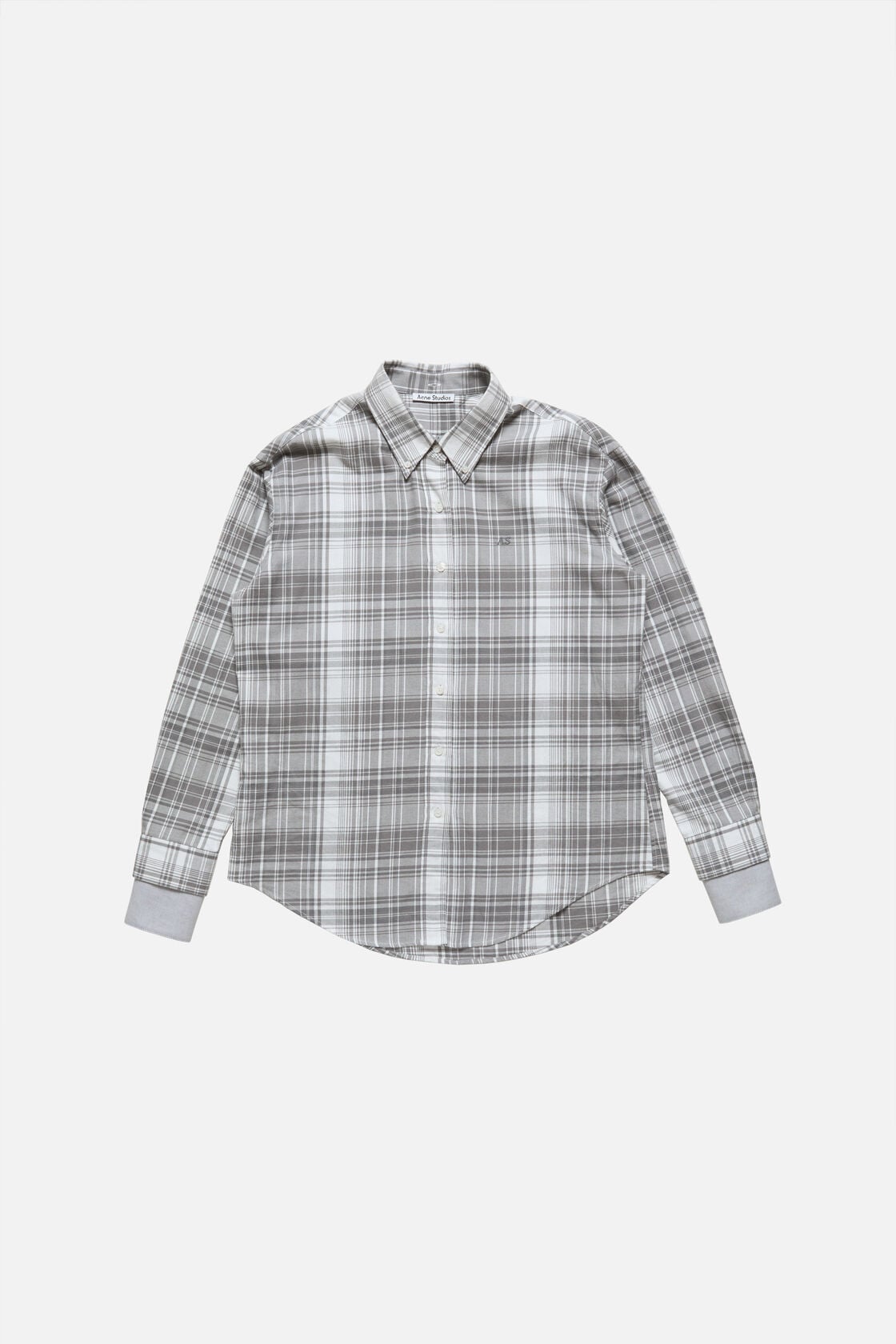 Acne Studios Layered flannel shirt - Black/white
