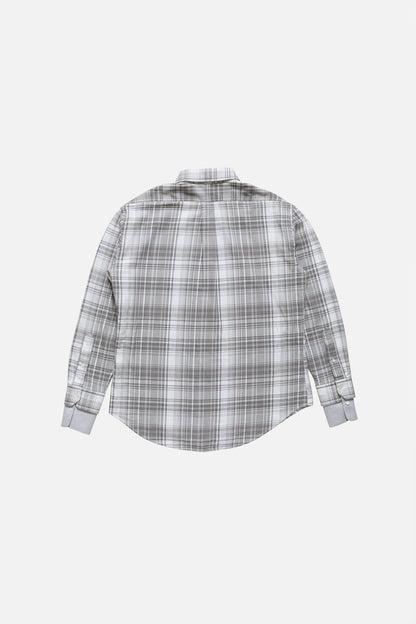 Acne Studios Layered flannel shirt - Black/white