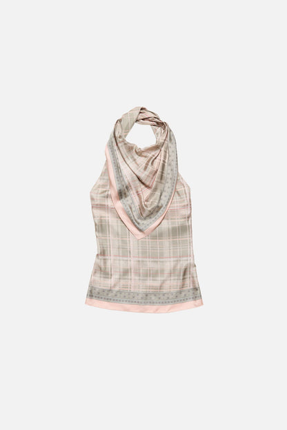 Acne Studios Silk blouse with scarf - Pink