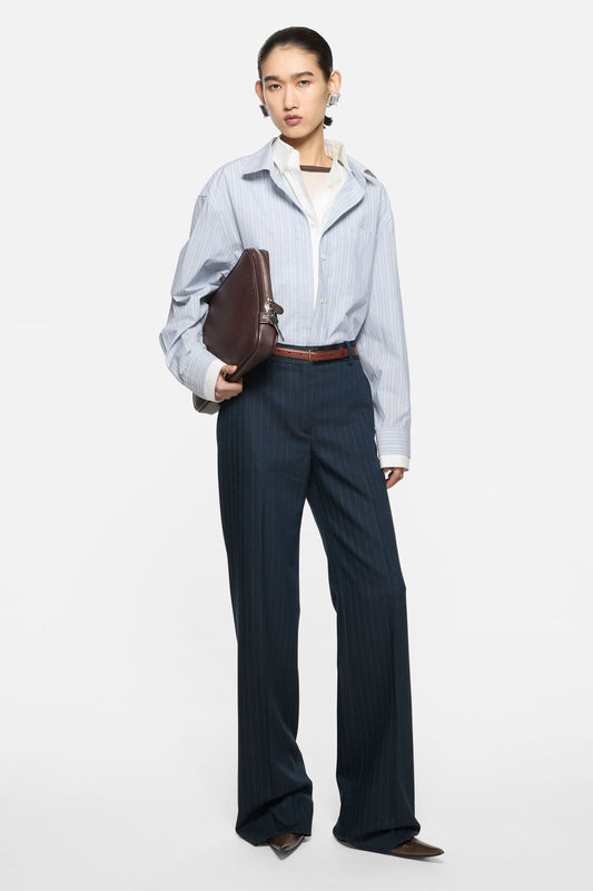 Acne Studios Layered Striped Shirt - Blue/white