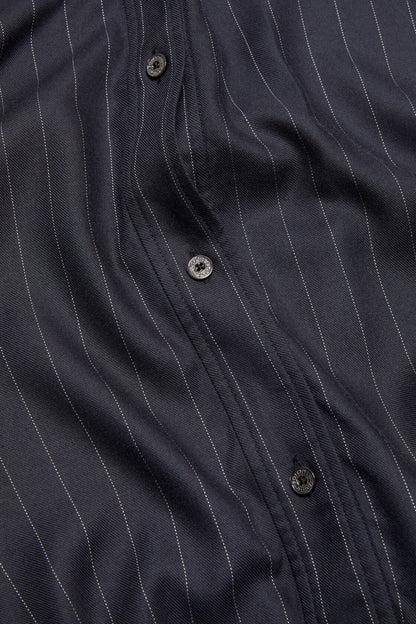 Acne Studios Button-up wool overshirt - Navy blue