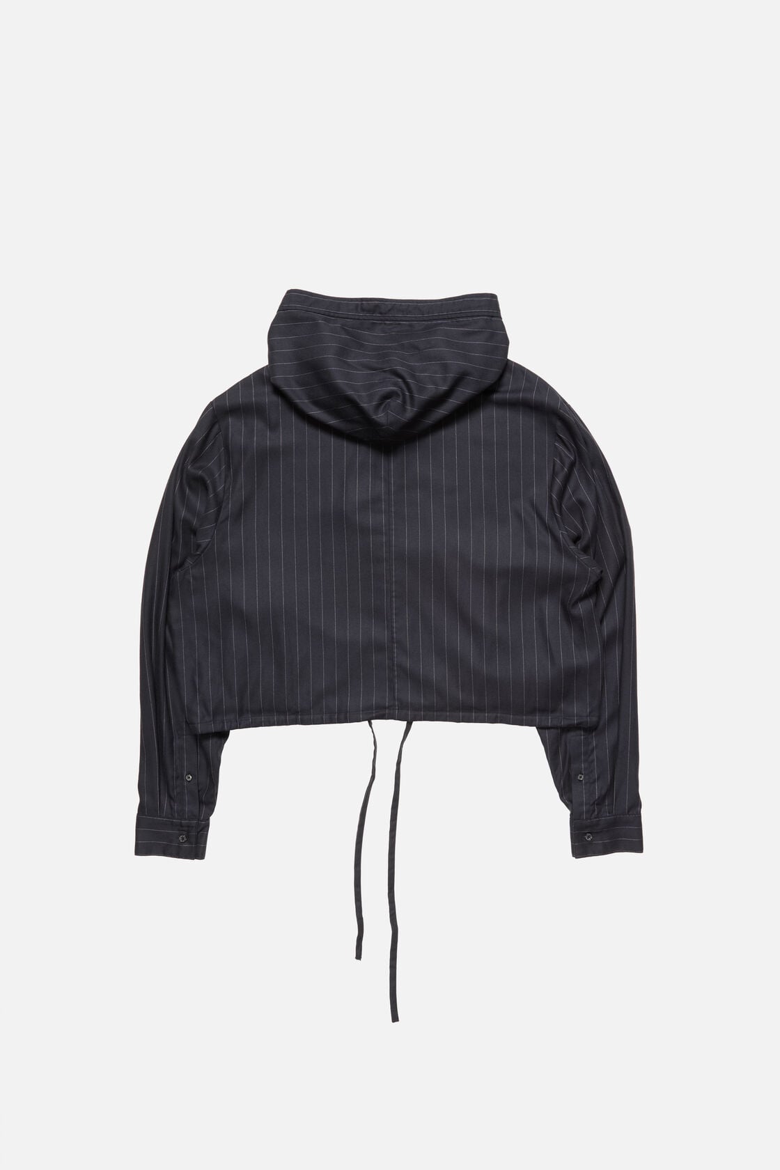 Acne Studios Button-up wool overshirt - Navy blue