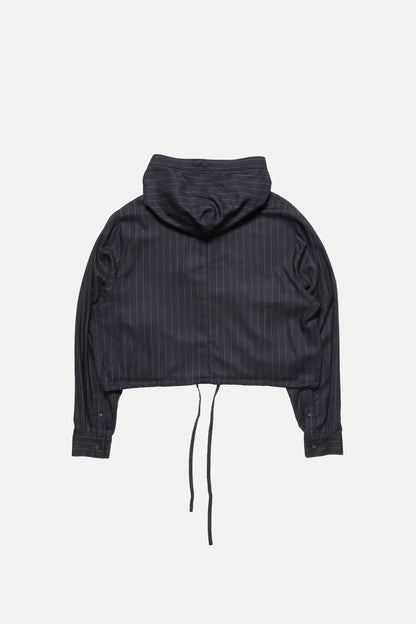 Acne Studios Button-up wool overshirt - Navy blue