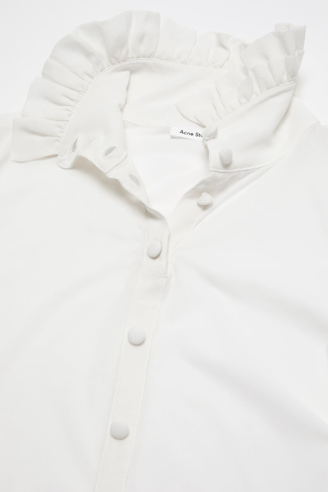 Acne Studios Sheer jersey blouse - White