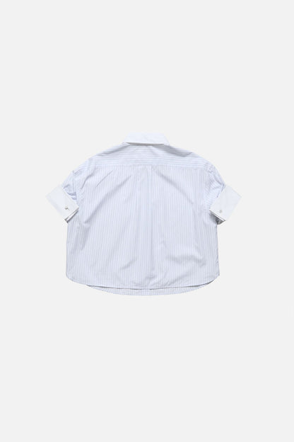 Acne Studios Pinstripe button-up shirt - White/blue