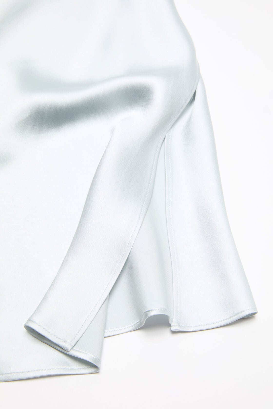 Acne Studios Shiny satin tank top - Ice blue