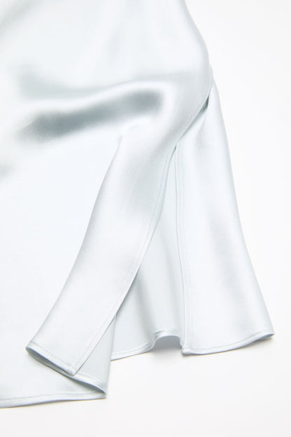 Acne Studios Shiny satin tank top - Ice blue