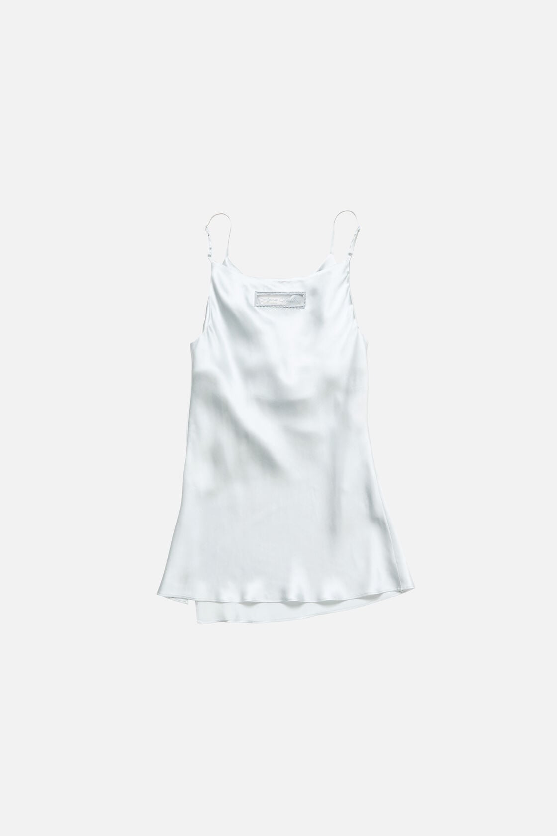 Acne Studios Shiny satin tank top - Ice blue