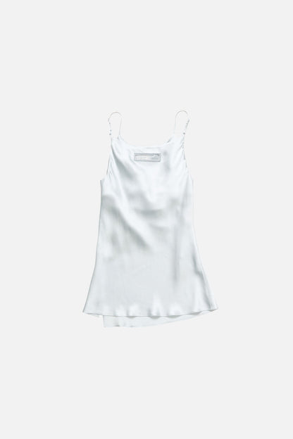 Acne Studios Shiny satin tank top - Ice blue