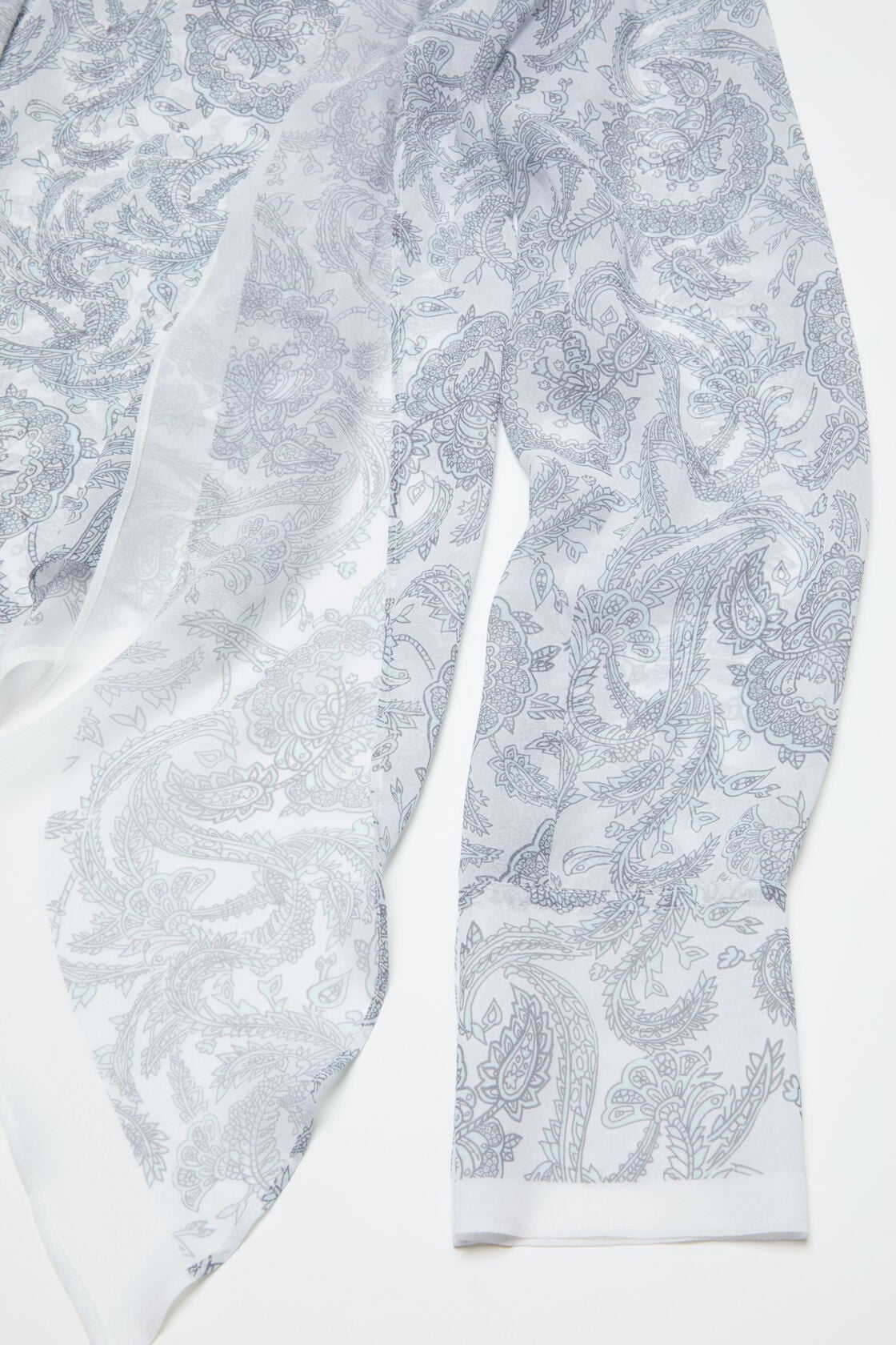 Acne Studios Silk paisley blouse - Light blue/beige