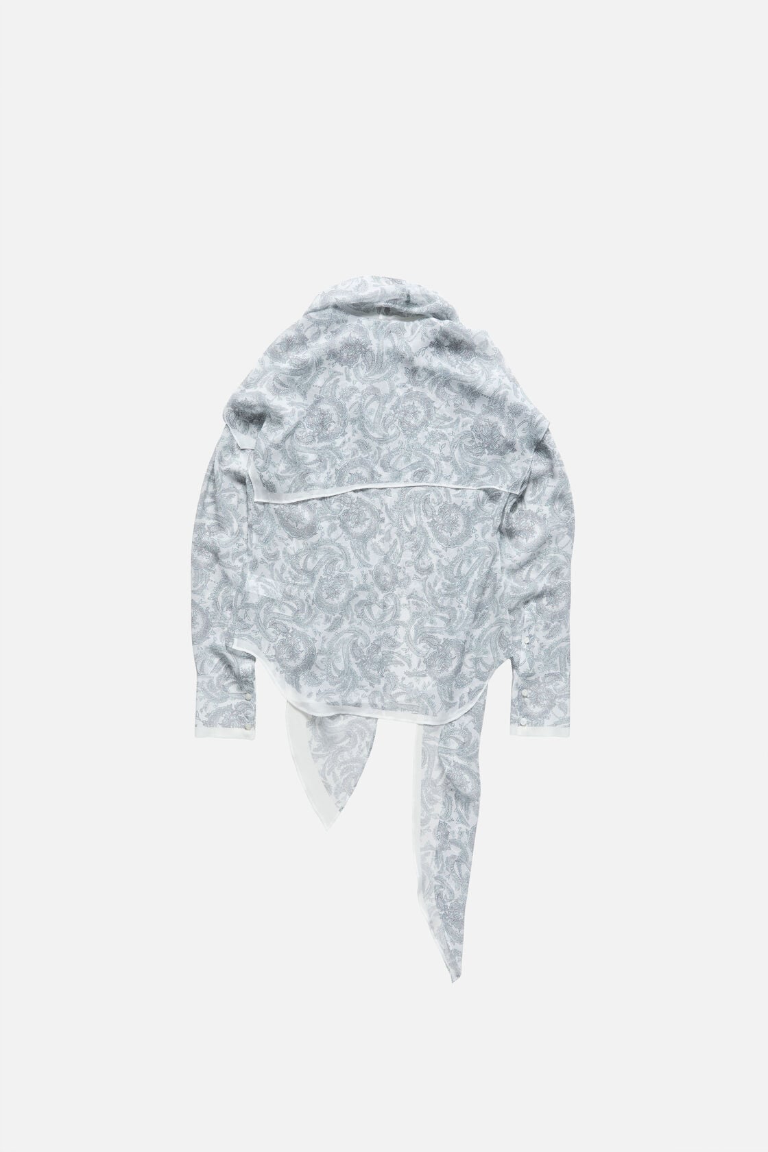 Acne Studios Silk paisley blouse - Light blue/beige