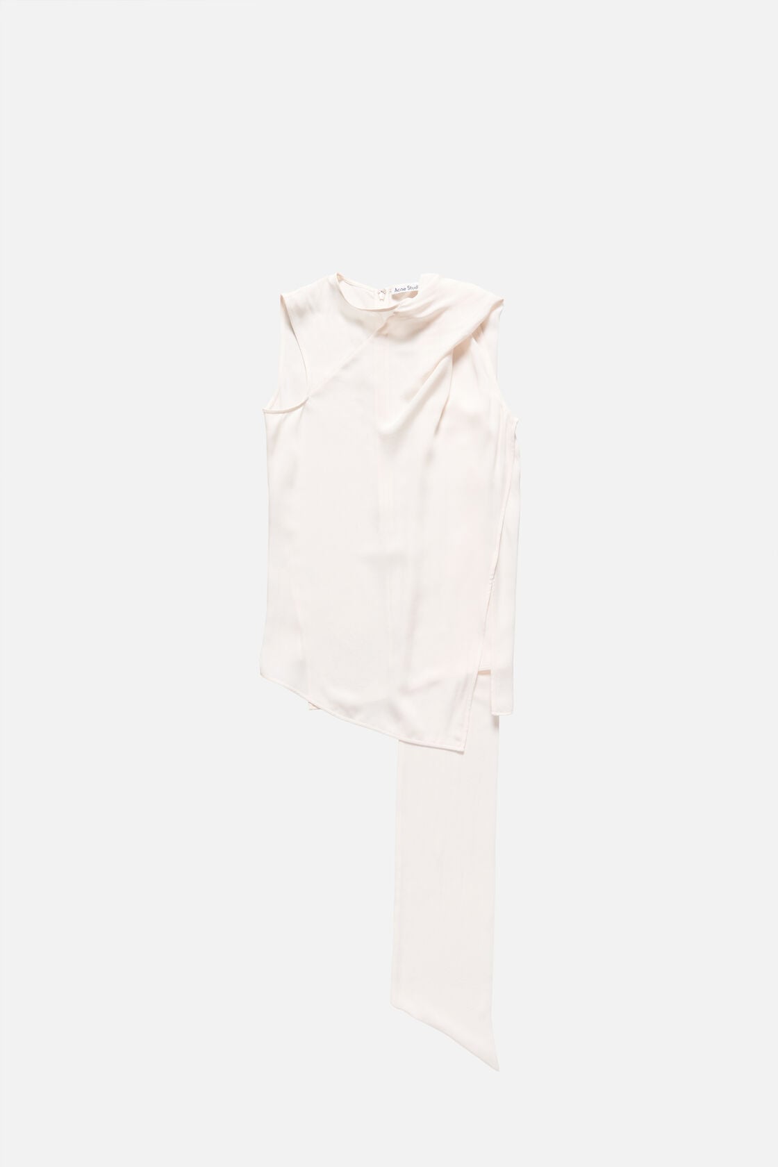 Acne Studios Silk sleeveless blouse - Marble White