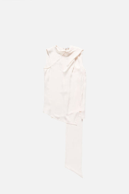 Acne Studios Silk sleeveless blouse - Marble White