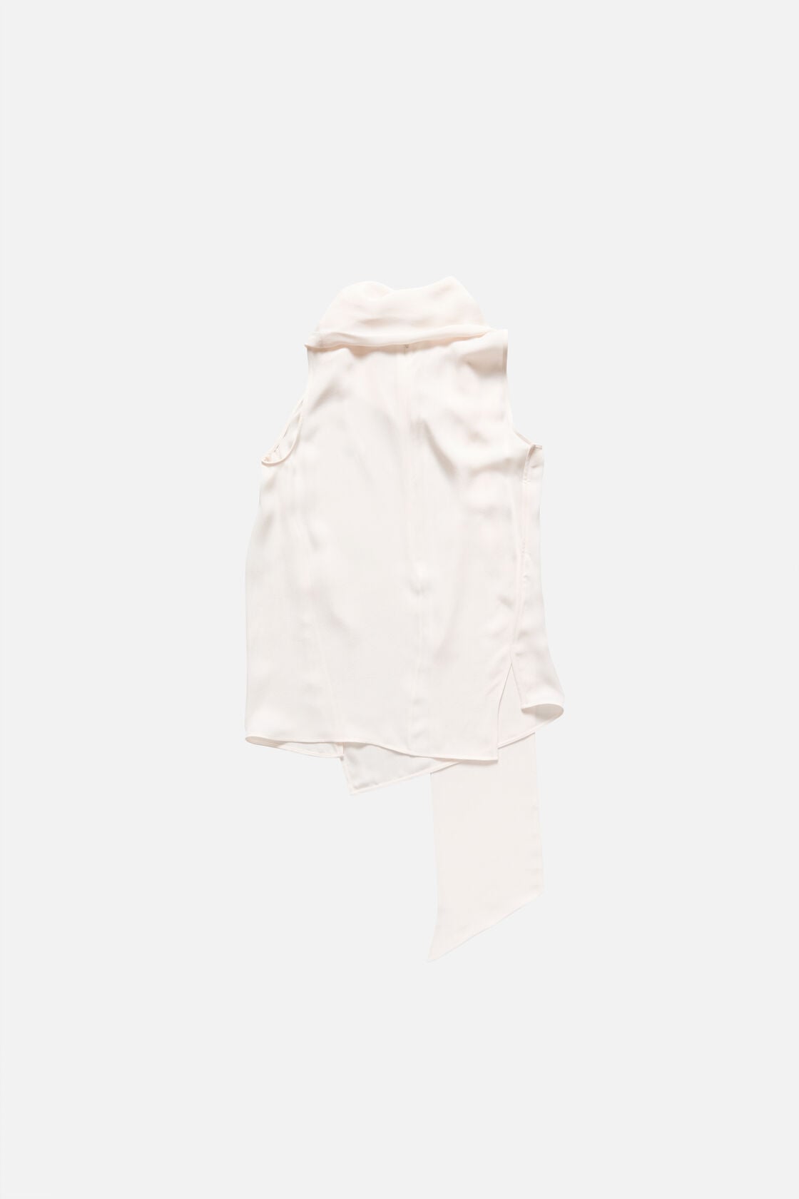 Acne Studios Silk sleeveless blouse - Marble White