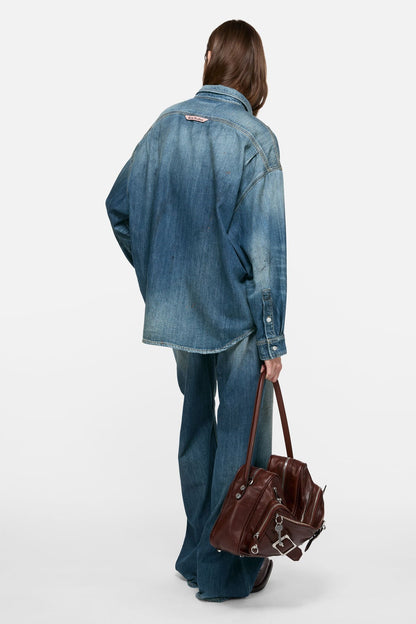 Acne Studios Denim button-up shirt - Mid Blue