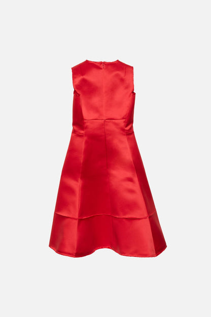 Acne Studios Satin tunic dress - Red