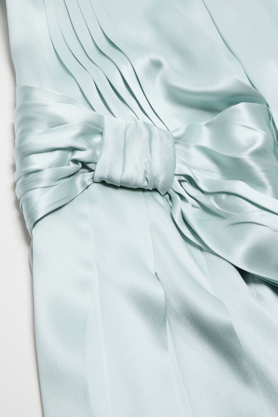Acne Studios Silk dress with bows - Aqua blue