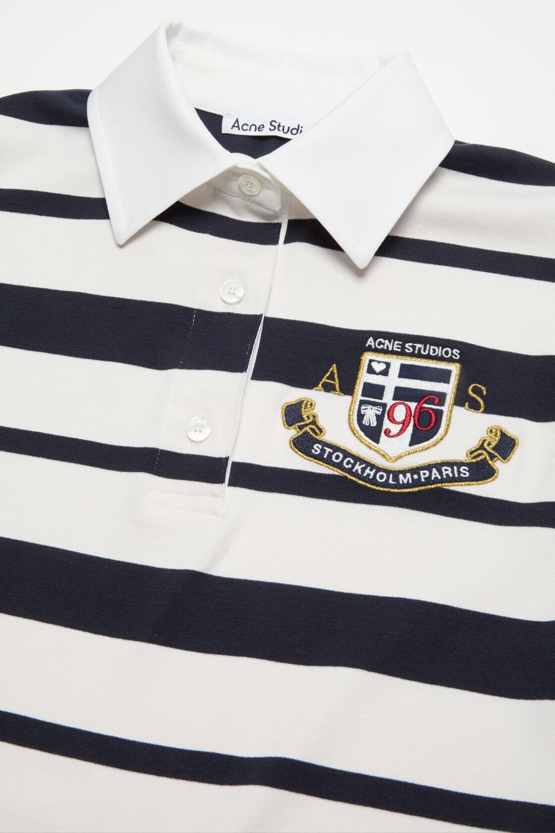 Acne Studios Striped polo dress - Navy/ecru