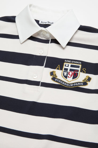 Acne Studios Striped polo dress - Navy/ecru