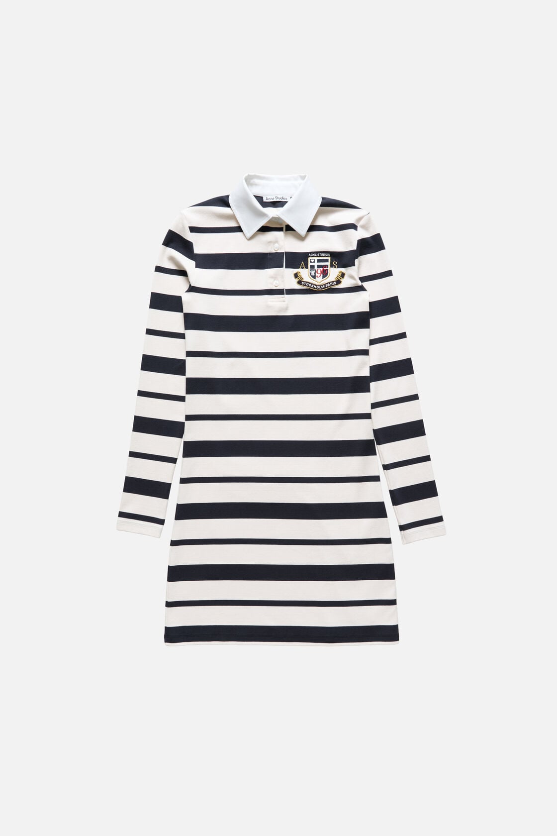 Acne Studios Striped polo dress - Navy/ecru