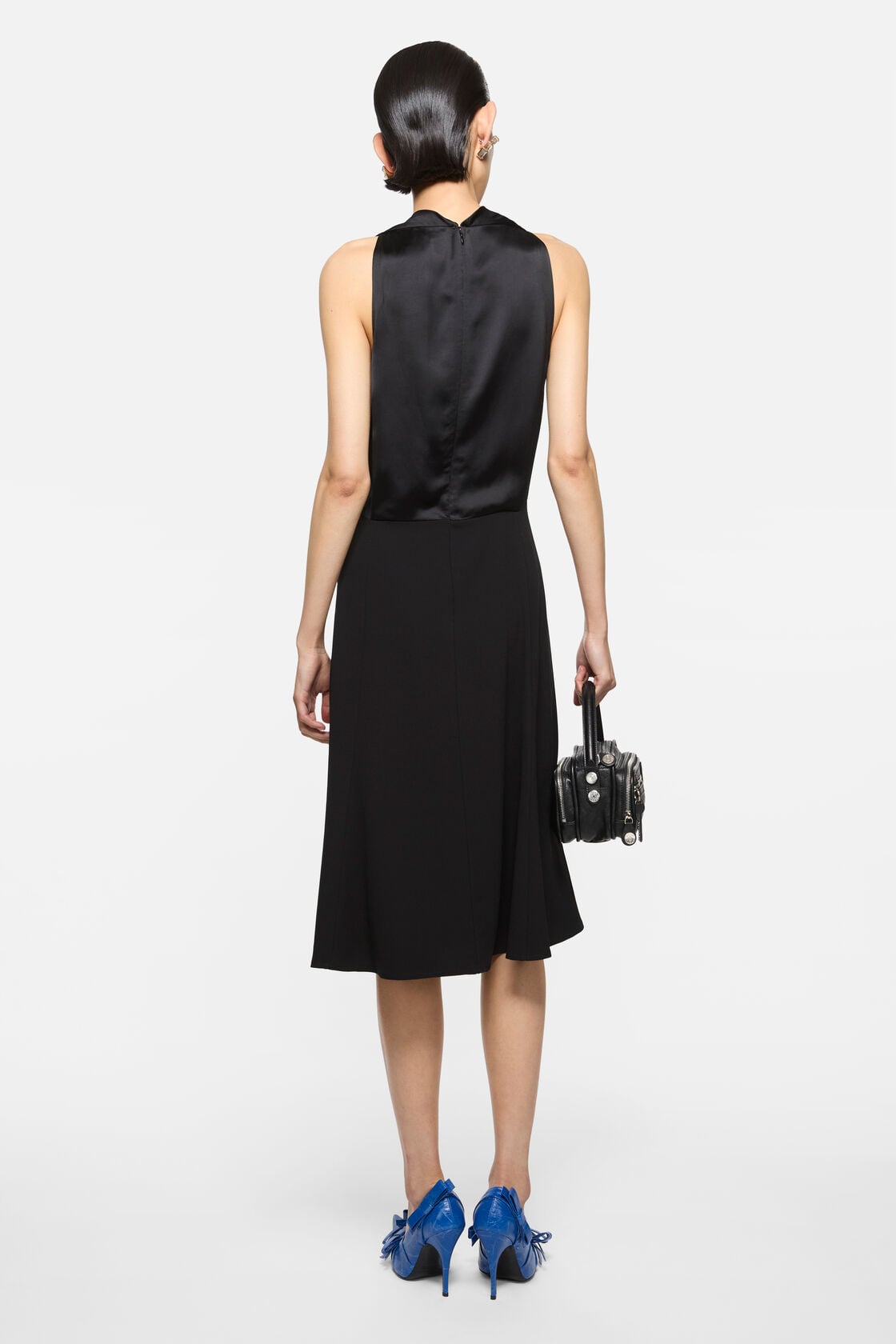 Acne Studios Satin midi dress - Black