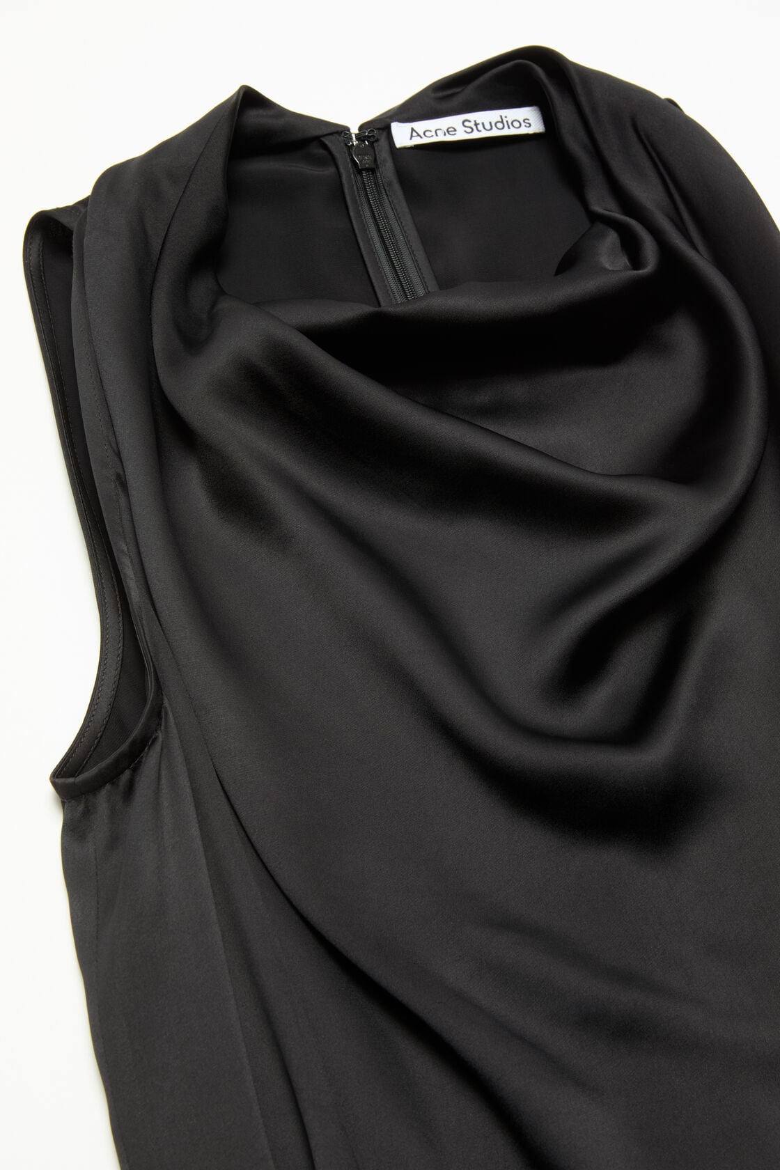 Acne Studios Satin midi dress - Black