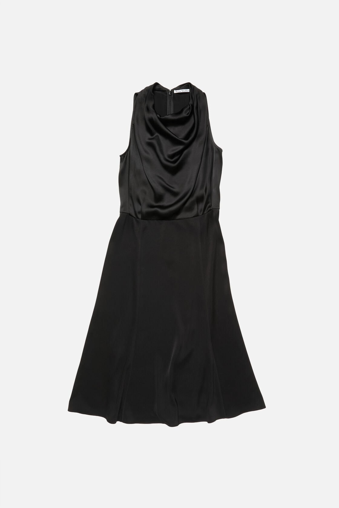 Acne Studios Satin midi dress - Black