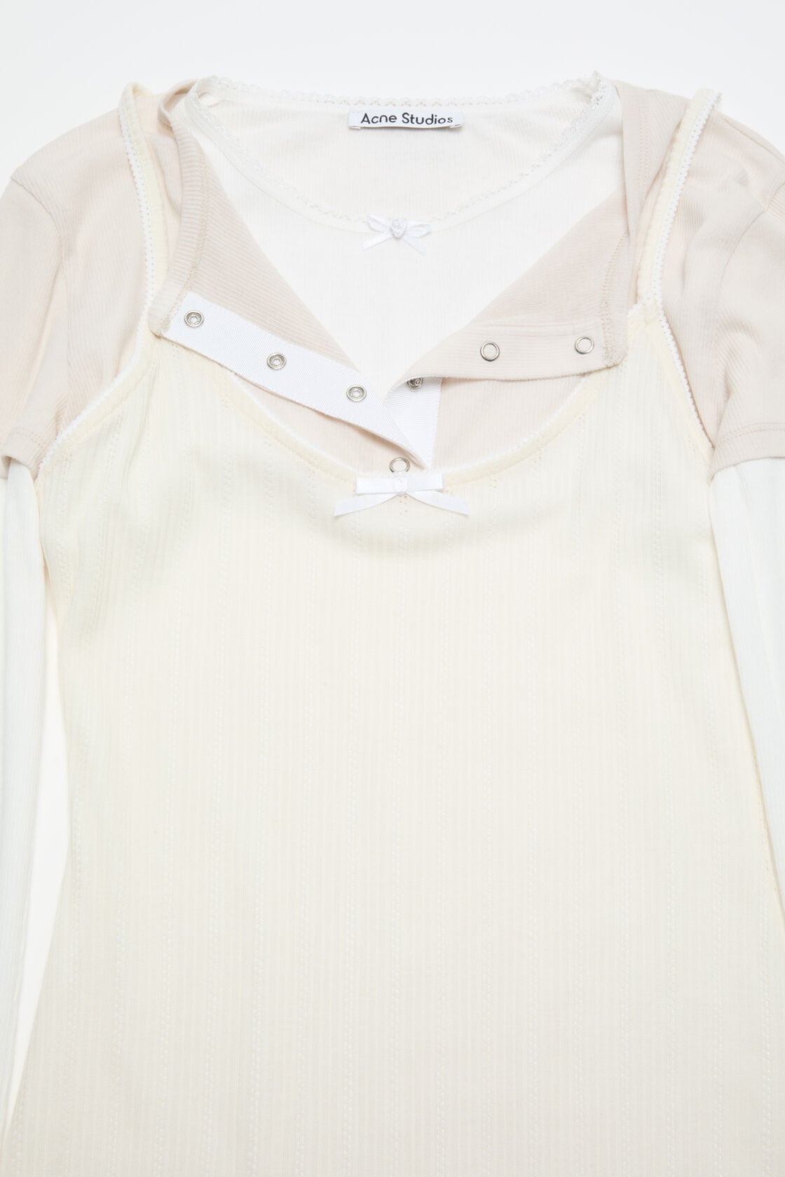 Acne Studios Layered mini dress - White/Off White