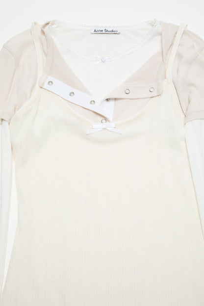 Acne Studios Layered mini dress - White/Off White