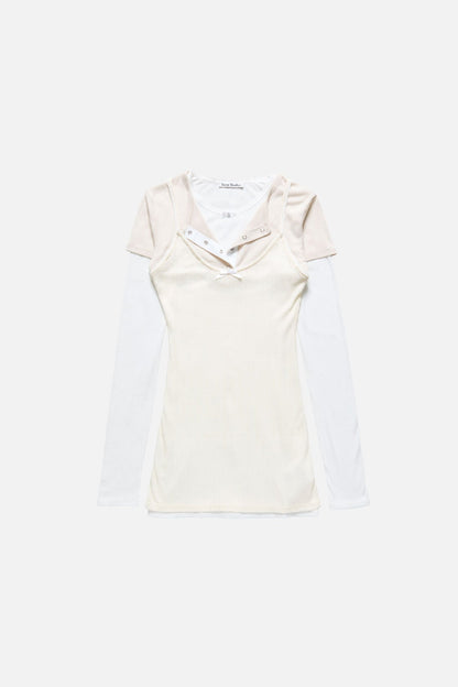 Acne Studios Layered mini dress - White/Off White