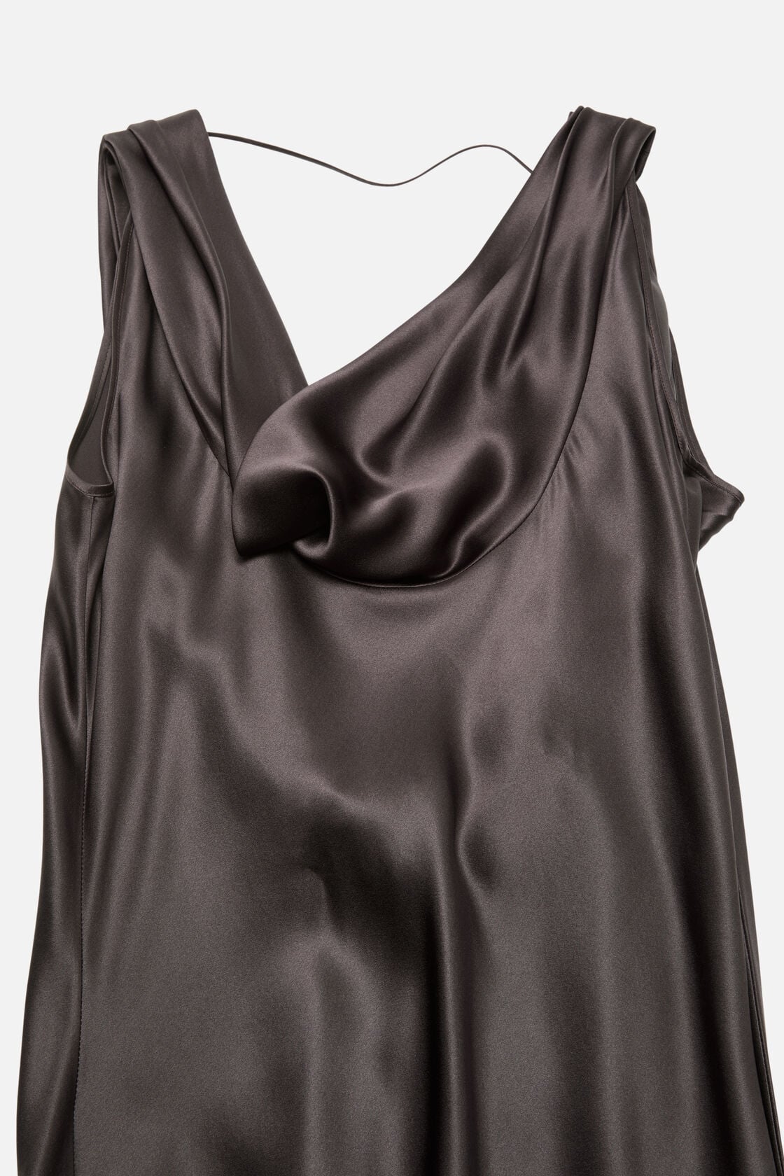 Acne Studios Draped satin dress - Graphite grey