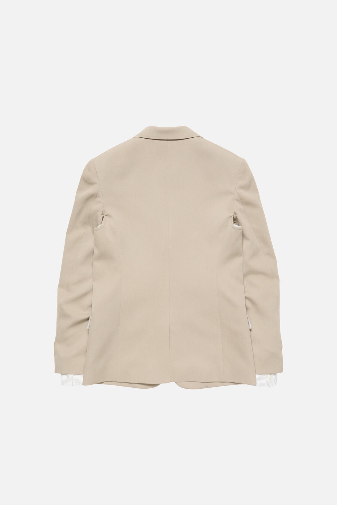 Acne Studios Layered wool suit jacket - Beige