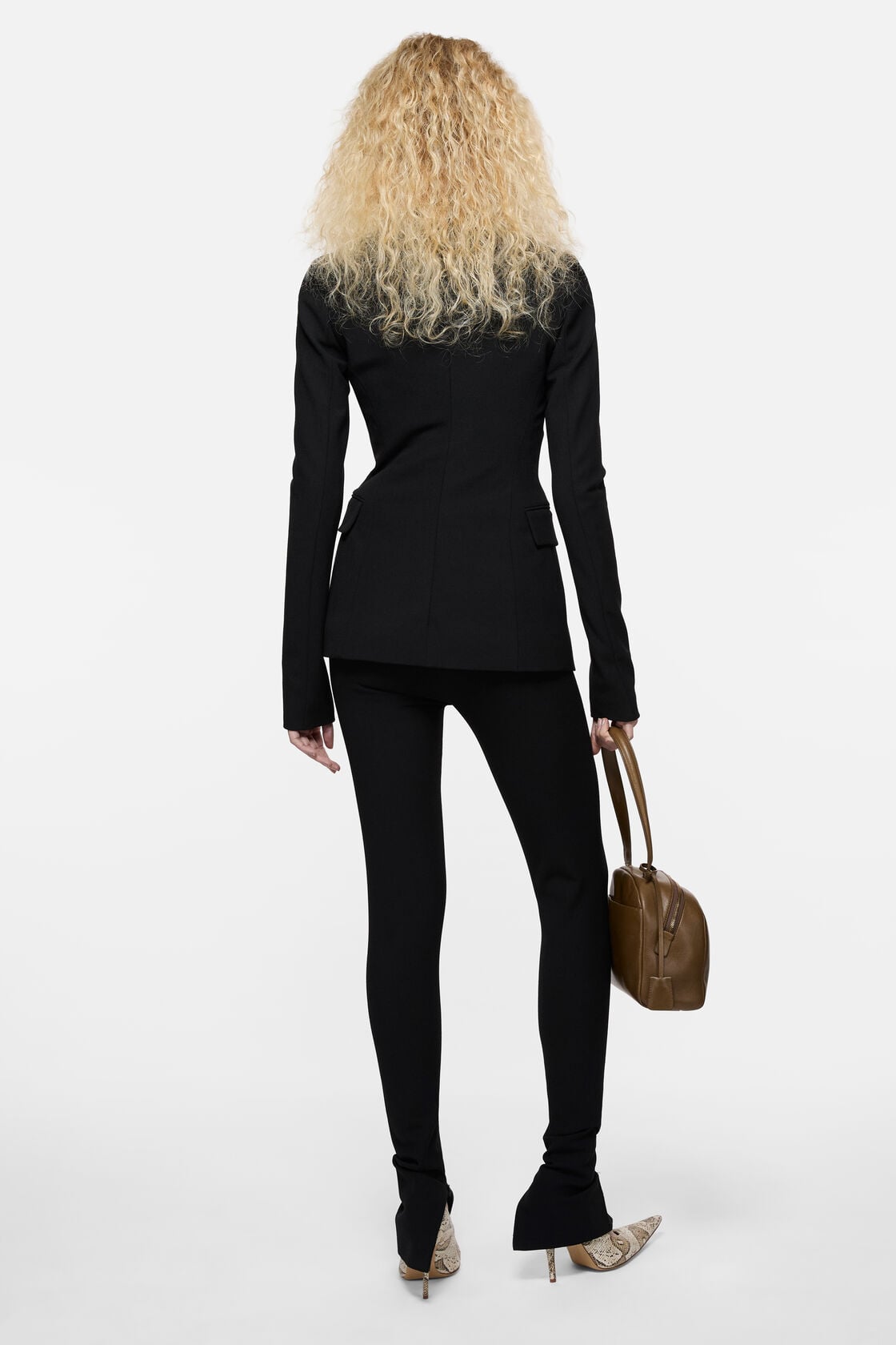 Acne Studios Fitted wool suit jacket - Black