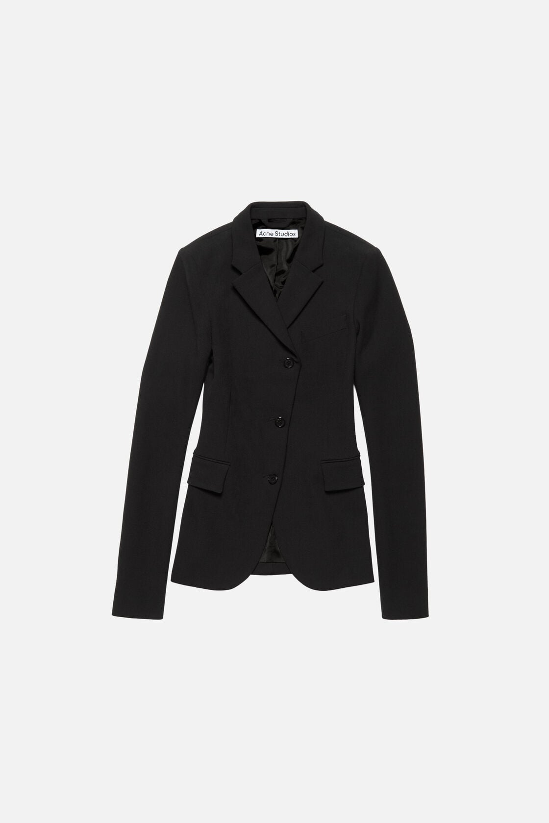 Acne Studios Fitted wool suit jacket - Black
