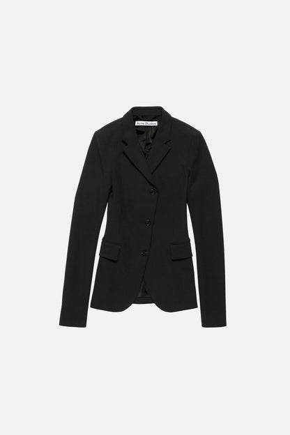 Acne Studios Fitted wool suit jacket - Black